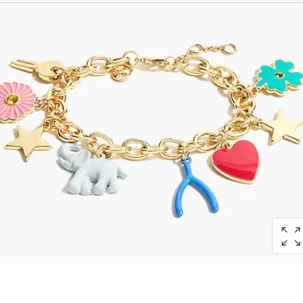 J. Crew Luckiest Charms Bracelet.
